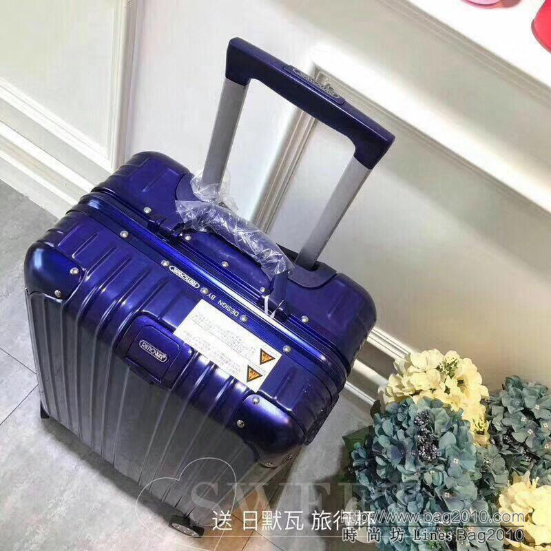 RIMOWA日默瓦 經典款拉杆箱 pc配鋁鎂合金邊框 代工廠生產 靜音萬向輪 無極拉杆拉箱  xbt1080